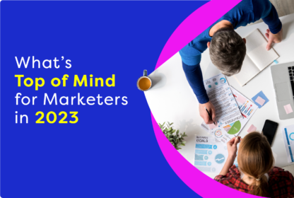 What's top of mind for marketers in 2023