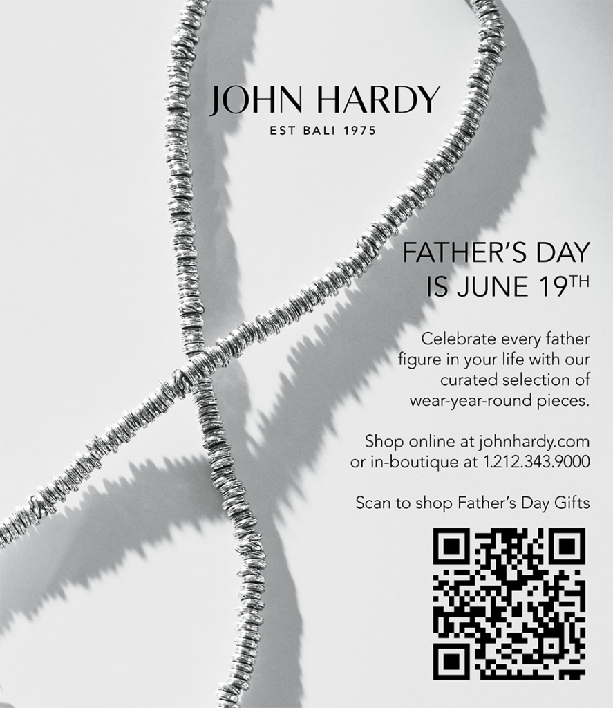 Image of jewelry with Fathers Day offer on postcard advertising