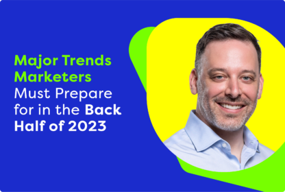 Marketer trends for 2024 with headshot of Jacob Ross CEO