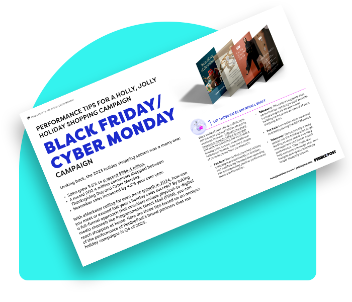 image of a one sheet for black friday/ cyber monday tips