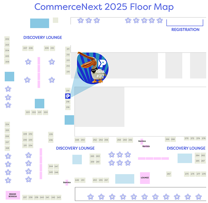 CommerceNext Floor Map - PebblePost Location