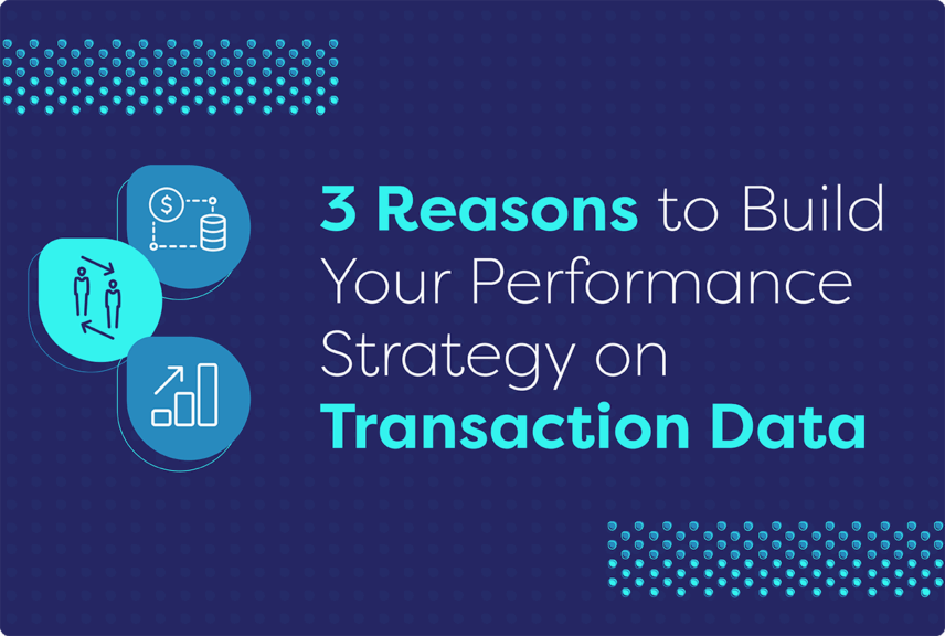 Transaction data in performance marketing